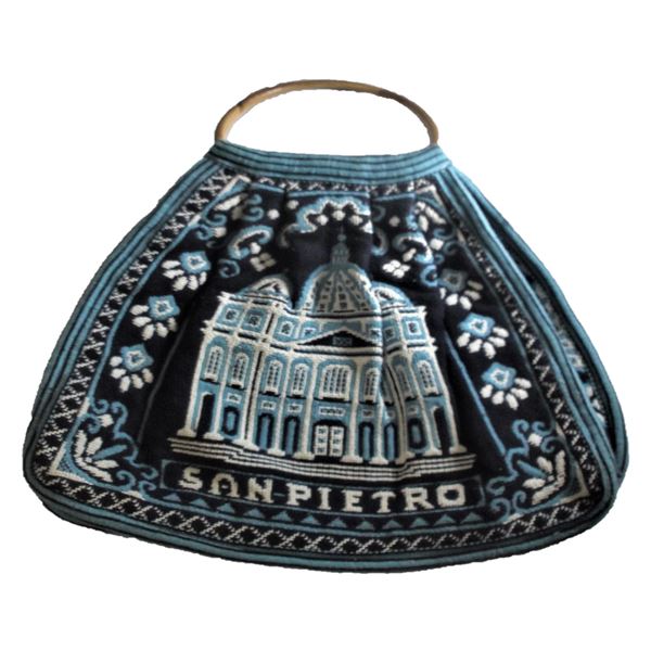 San Pietro Rome Blue Purse 17x20 Inches