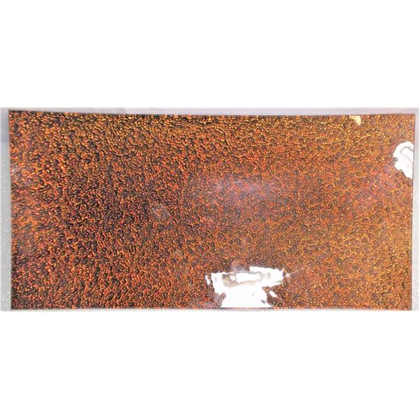 Orange Decorative Glass Plate - Fine Art