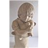 Image 2 : Austin Prod 1975 by Margit Preisach Child with Teddy Bear Sculpture Figurine