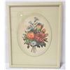 Image 1 : Vintage Framed Flower Print