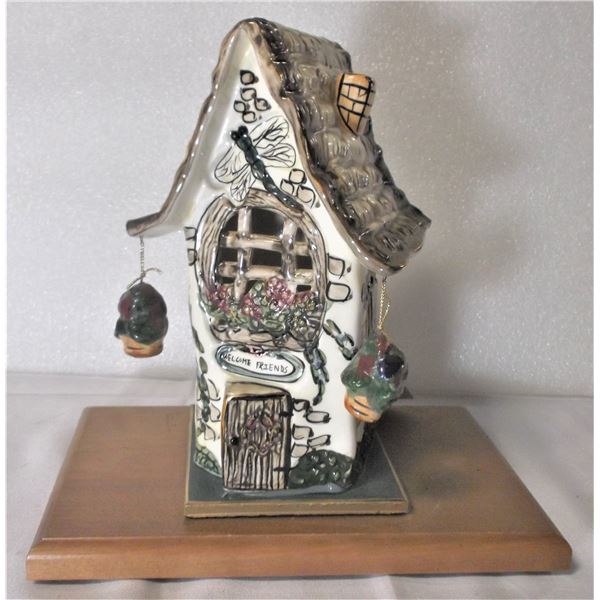 Ceramic Cottage by Heather Goldminc