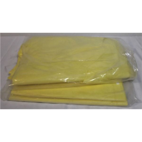 TWO Yellow Drop Cloths