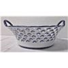 Image 2 : Blue and White "Wicker" Style Bowl