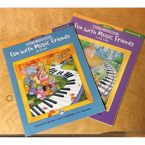 Music for Little Mozarts TWO Colouring Books