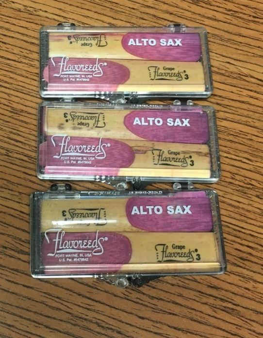 Flavored Reeds Sax Alto Sax Flavoreeds -SIX REEDS Grape