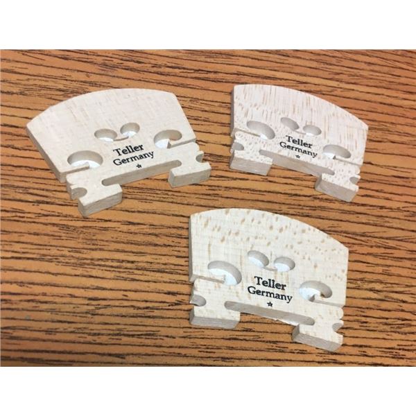 THREE  Violin Bridges Teller Brand  1/2 Violin