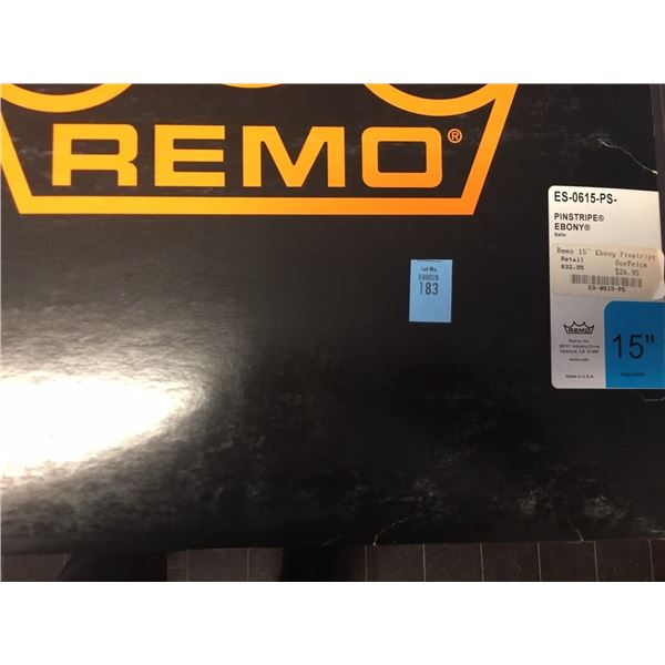 Remo Pinstripe Ebony 15" Drum Head