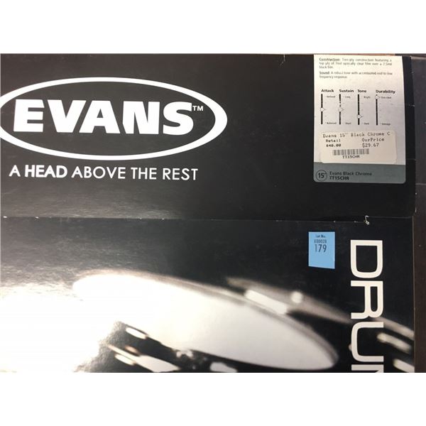 Evans 15" Black Chrome
