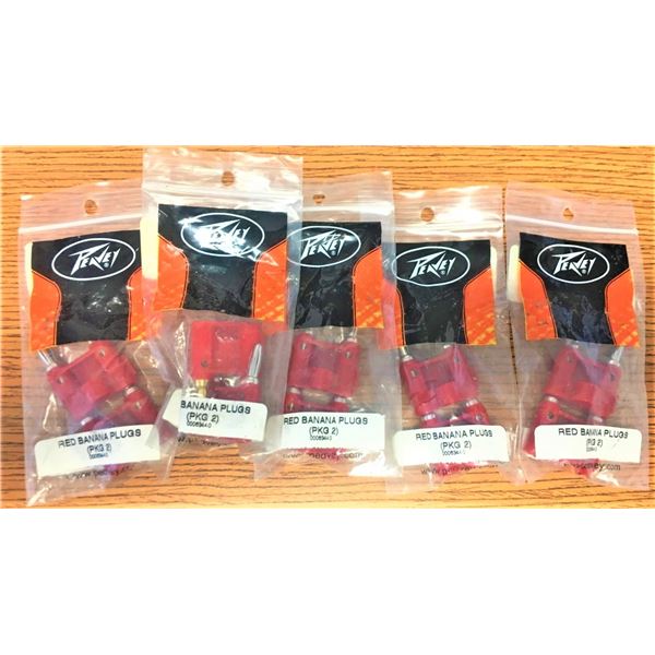 TEN Peavey Red Banana Plugs