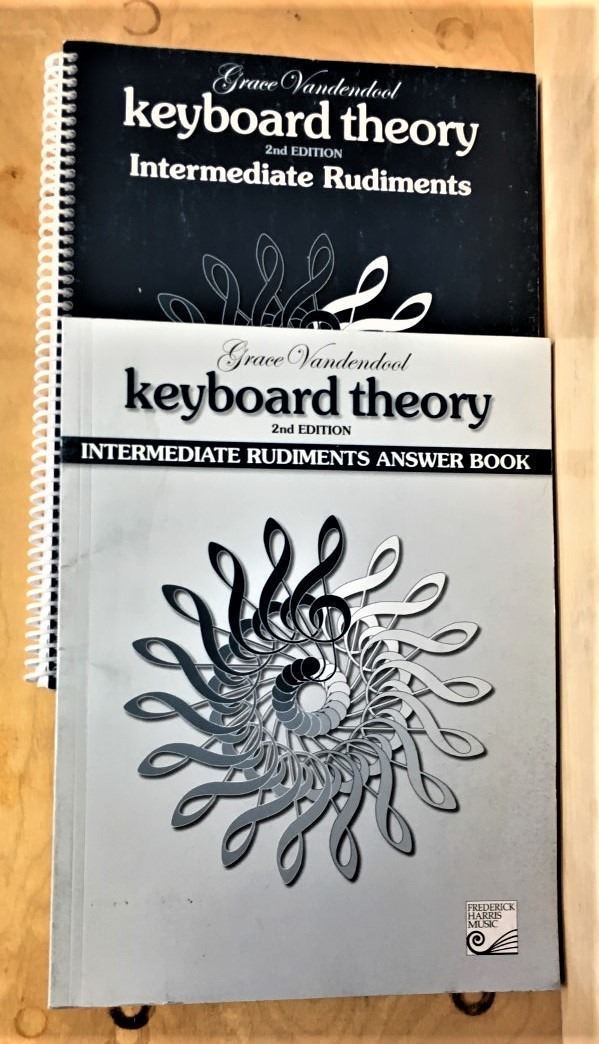 TWO Grace Vandendool Keyboard Intemediate Rudiments Theory Book ...