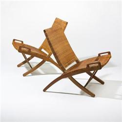 Hans Wegner, Folding chairs model 512, pair