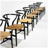 Image 1 : Hans Wegner, Wishbone armchairs model CH 24, set of eight