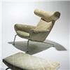 Image 2 : Hans Wegner, Ox chair and ottoman, models 46 and 49