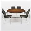 Image 1 : Jorgen Hoj, dining table, model 54 and set of six dining chairs, model 3