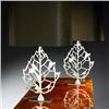 Image 1 : Maria Pergay, Leaf table lamps, pair