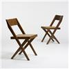 Image 1 : Pierre Jeanneret, pair of library chairs from TS Central Library, Chandigarh