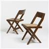 Image 1 : Pierre Jeanneret, pair of library chairs from TS Central Library, Chandigarh