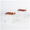 Image 1 : Piero Fornasetti, pair of stools from the Villa Varenna, Lake Como