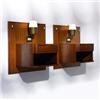 Image 1 : Ico and Luisa Parisi, pair of nightstands with lamps from Hotel Lorena, Grosseto
