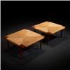 Image 1 : George Nakashima, Fitch Stools, pair