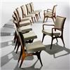 Image 1 : Vladimir Kagan, dining chairs model 175A, set of ten