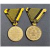 Image 2 : AUSTRO-HUNGARIAN EMPIRE A Lot of 2 Military Medit Medals VF-EF