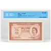 Image 1 : CYPRUS 1956 1 Pound Banknote   EF
