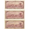 Image 8 : 1954 Bank of Canada A Lot of 11 BC-38 $2.00 Modified Portrait Banknotes F-UNC