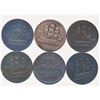 Image 1 : TOKENS PE-10 A Lot of 6 1829 Ships and Colonies BR-997 Good-Fine