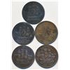 Image 1 : TOKENS PE-10 BR-997 PEI 5 Piece Ships and Colonies Very Good-Very Fine