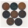 Image 1 : TOKENS 1832-1843 A Lot of 8 Nova Scotia Semi-Regal Pieces Very Good-Fine