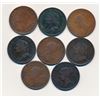 Image 2 : TOKENS 1832-1843 A Lot of 8 Nova Scotia Semi-Regal Pieces Very Good-Fine