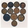 Image 2 : TOKENS 1843-1854 A Lot of 12 New Brunswick Semi-Regal Very Good-Fine+