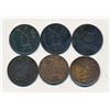 Image 1 : TOKENS 1832-1837 A Lot of 6 T.S.Brown & J.Shaw Hardware Stores Very Good-Fine+