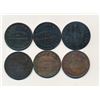 Image 2 : TOKENS 1832-1837 A Lot of 6 T.S.Brown & J.Shaw Hardware Stores Very Good-Fine+