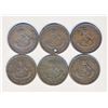 Image 2 : TOKENS 1854 A Lot of 6 PC-6C2 Bank of Upper Canada Penny A Good-Very Fine