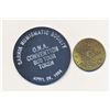 Image 1 : TOKENS 1984 Transportation A Lot of 2 Exceedingly RARE Pieces EF-UNC