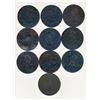 Image 2 : TOKENS 1816 A Lot of 10 Montreal Half Penny AGood-Very Fine