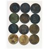 Image 2 : TOKENS 1820 A Study Group of 12 Bust and Harp Tokens Good-Fine