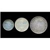 Image 1 : TOKENS 1822 Anchor Money A Lot of 3 Denominations in Fine+-Very Fine