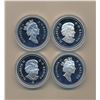 Image 2 : Royal Canadian Mint 2003-2007 A Lot of 4 Proof Dollars  3.0 OZ. .9999