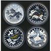 Image 1 : Royal Canadian Mint 2015 A Lot of 4 x $10.00 Fine Silver .9999 AG