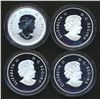 Image 2 : Royal Canadian Mint 2015 A Lot of 4 x $10.00 Fine Silver .9999 AG