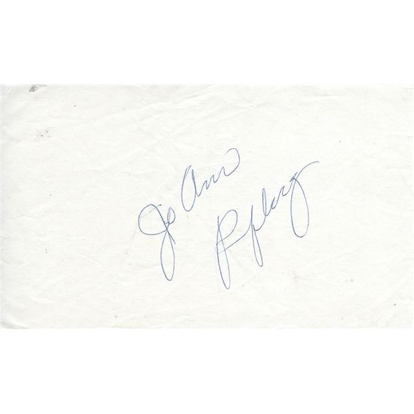 Jo Ann Pflug original signature