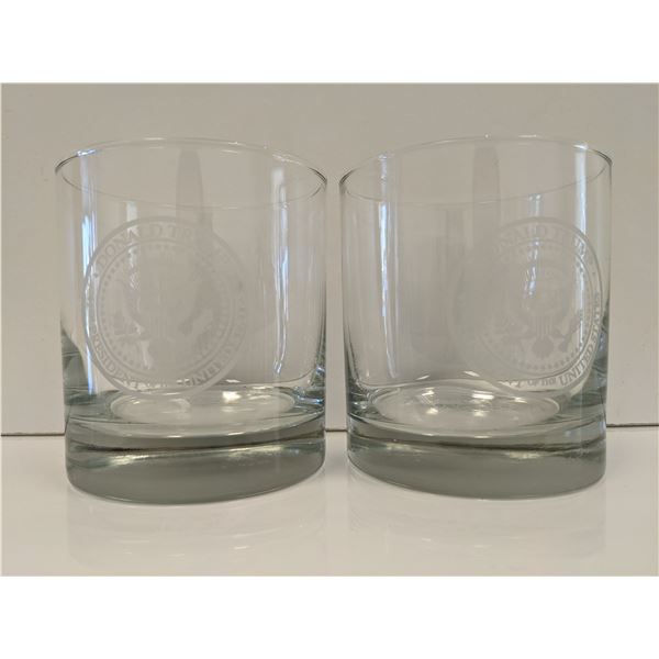 Donald Trump Presidential Seal Rocks Glasses (Set of 2)