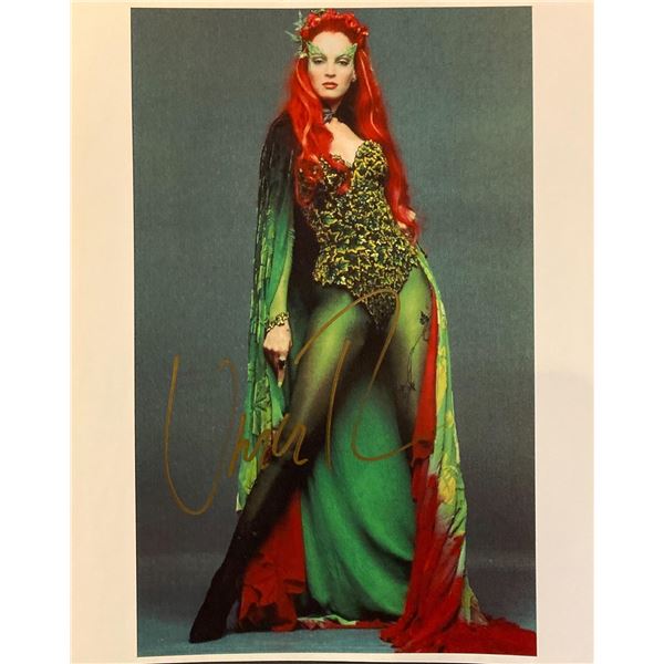 Batman & Robin Uma Thurman signed movie photo