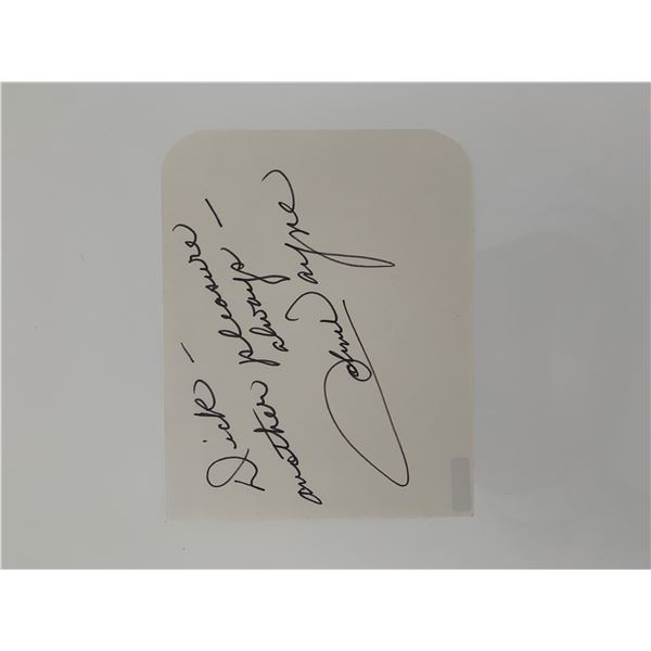 John Wayne original signature