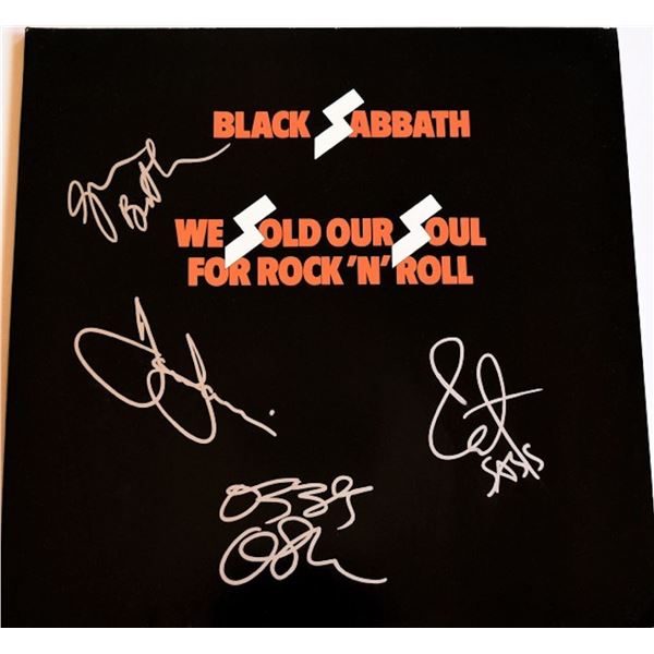 Black Sabbath signed We Sold Our Soul for Rock and Roll album
