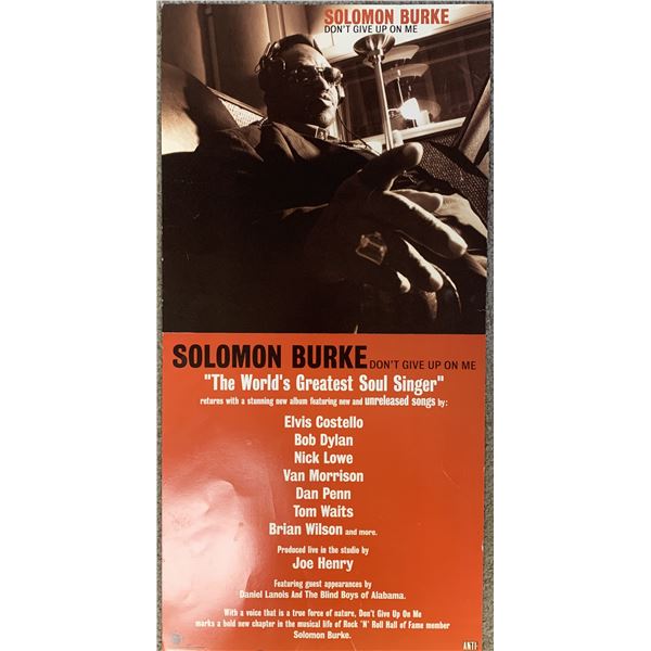 Solomon Burke Don't Give Up On Me promo poster
