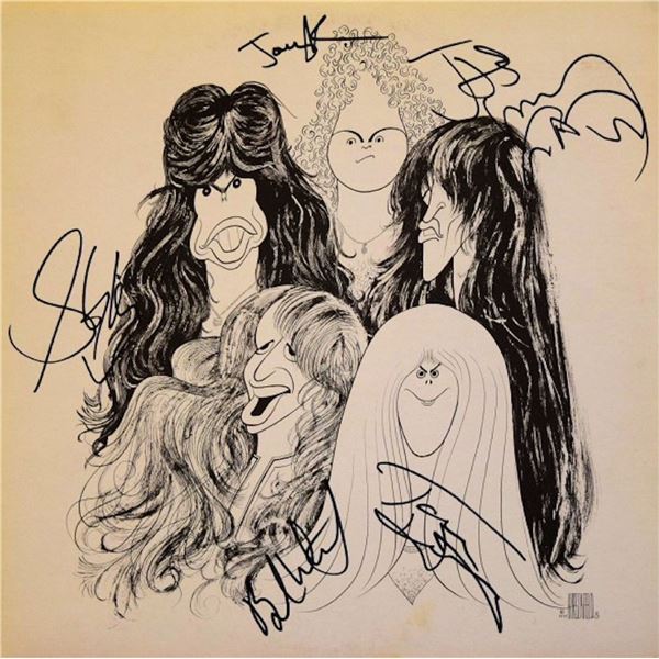 Aerosmith Draw the Line signed album
